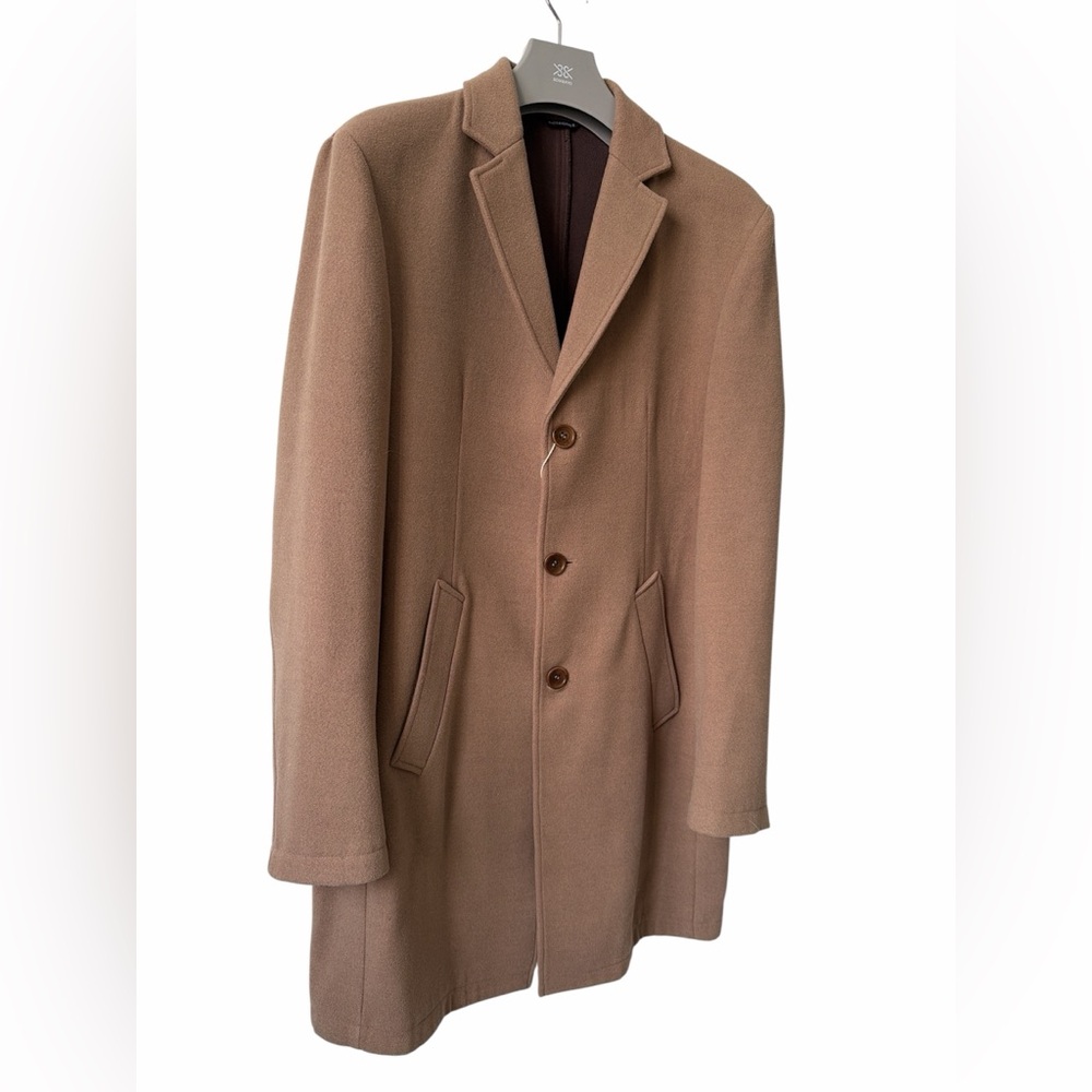 🔥🔥🔥Grey Daniele Alessandrini Men's Car Coat, coffee/ brown size M/L - Picture 4 of 12